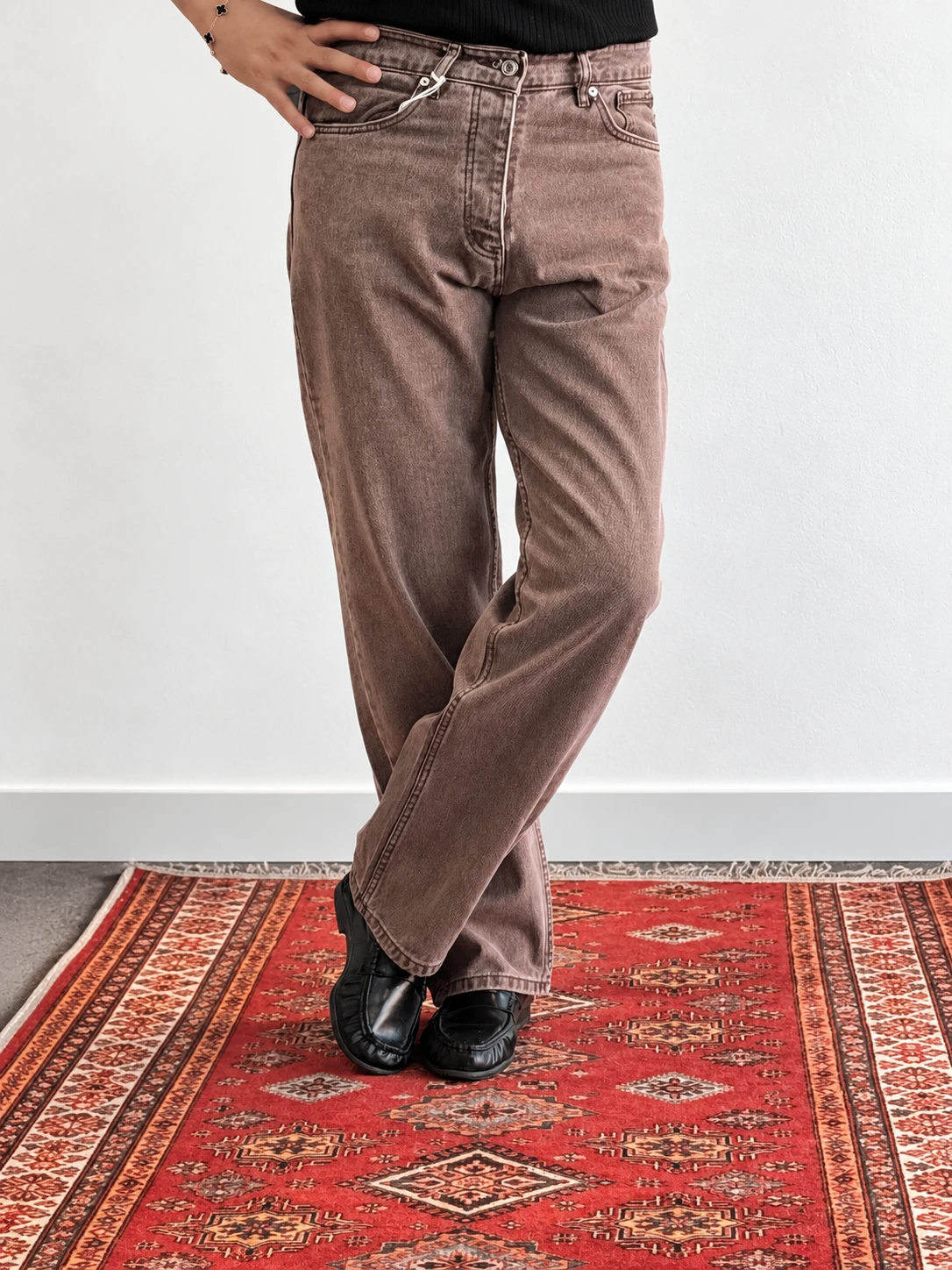 RELAXED BAGGY JEAN KAHVERENGİ