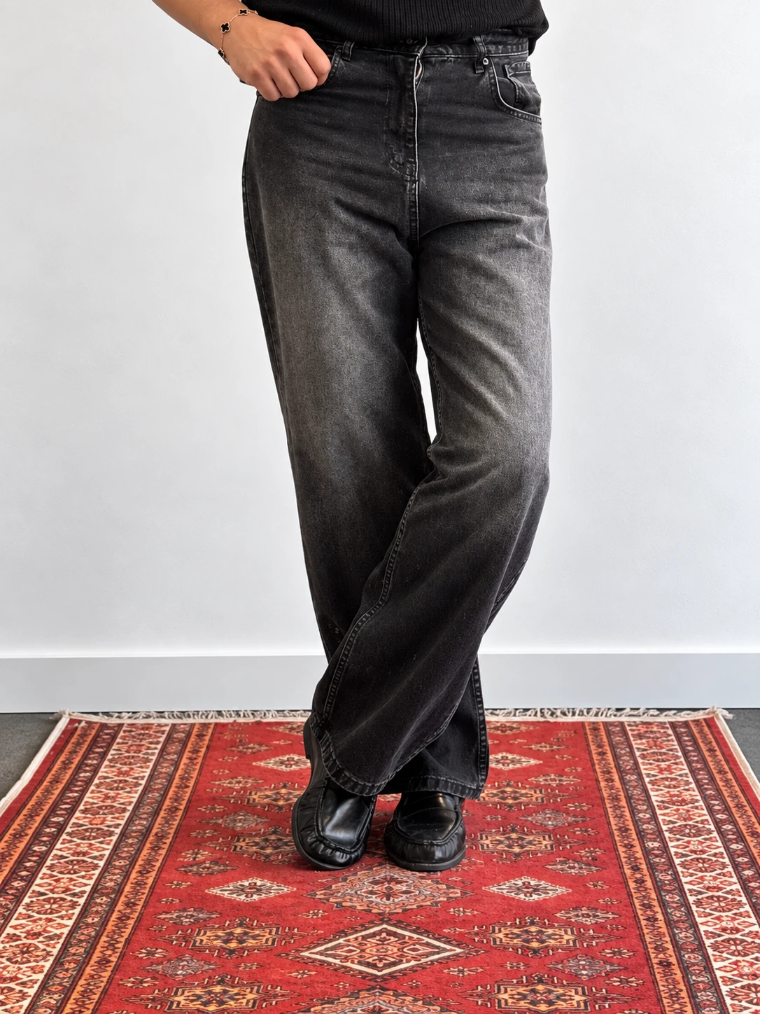 RELAXED BAGGY JEAN SİYAH